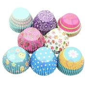 Ludlz Mini Disposable Cupcake Liner for Baby Shower Birthday Party Weddings, Oil-Proof, 100 Pieces